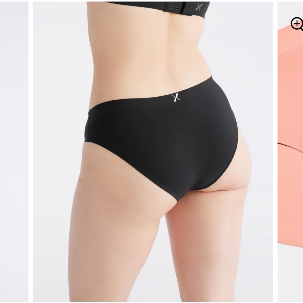 NWOT Knix Essential No-Show Bikini Panties Black Medium
